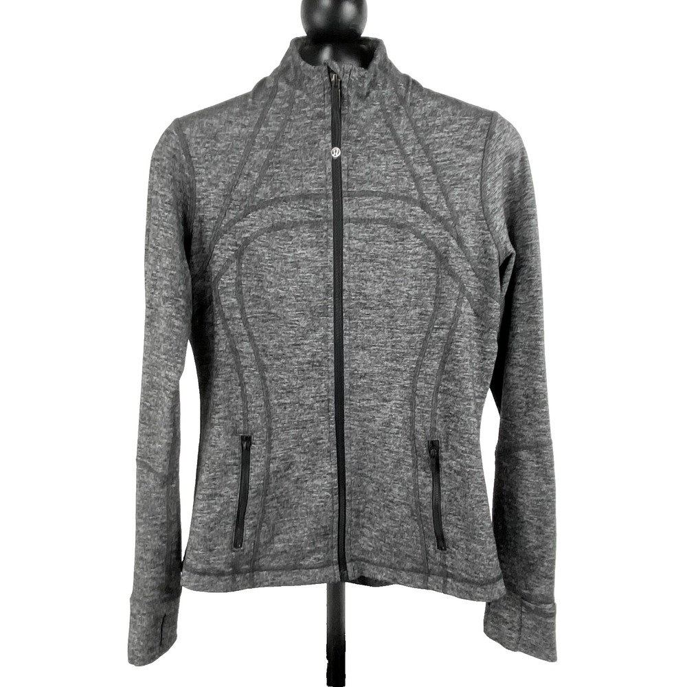 Lululemon Define Activewear Jacket Women's 10 Graphite Gray Back Vent Pockets